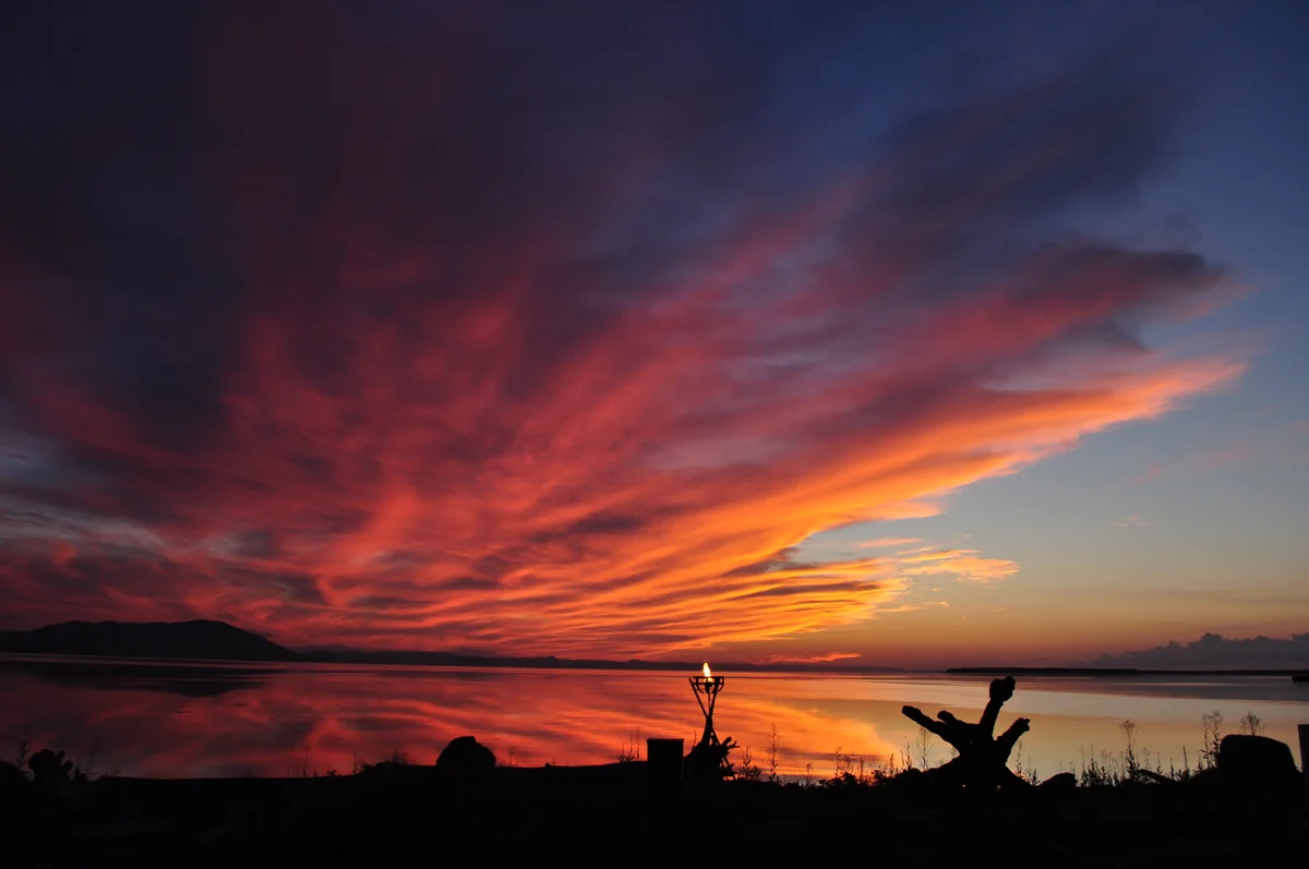 投稿写真：サロマ湖の夕景