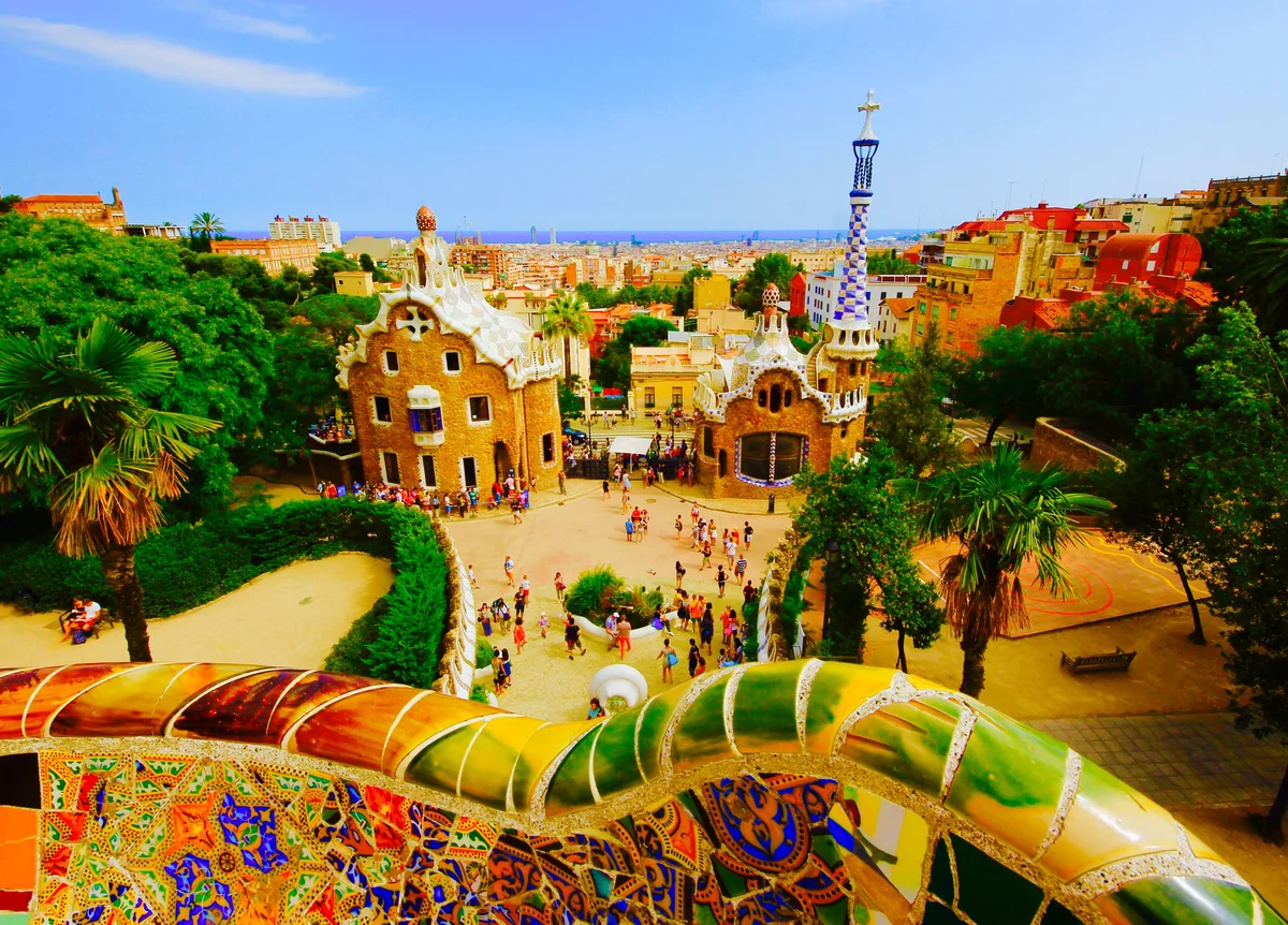 投稿写真：グエル公園からのバルセロナの眺め