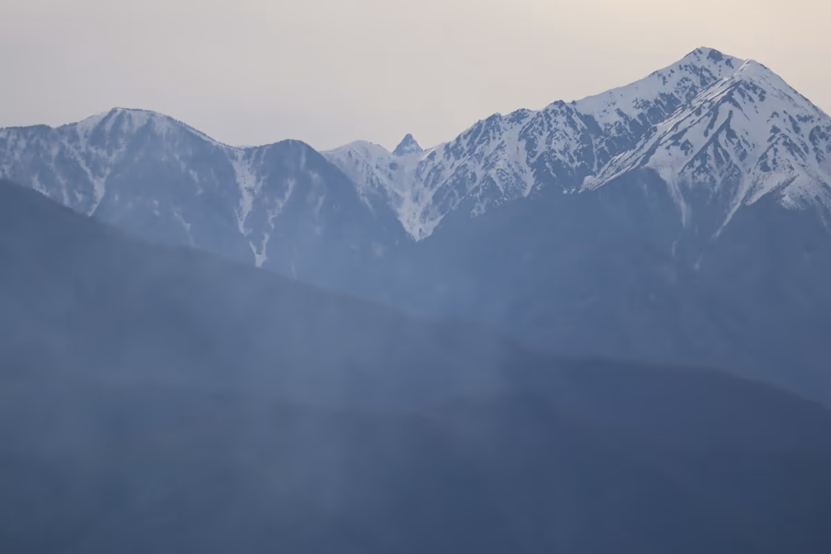 投稿写真：槍ヶ岳と常念岳
