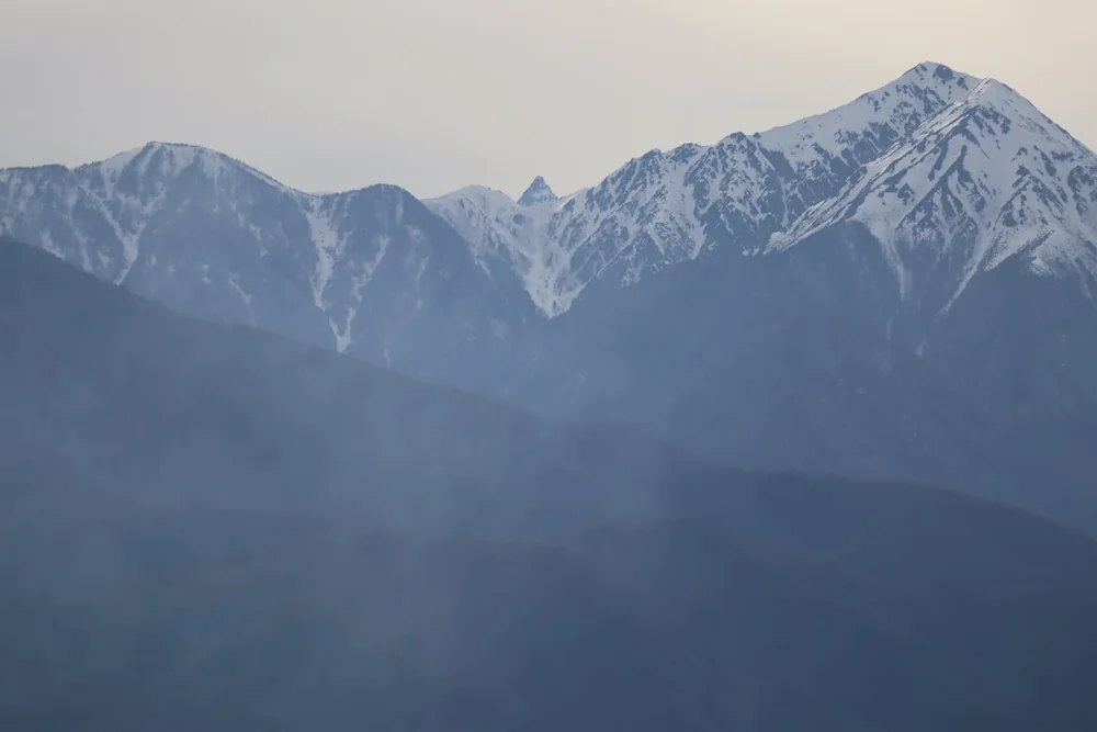 投稿写真：槍ヶ岳と常念岳