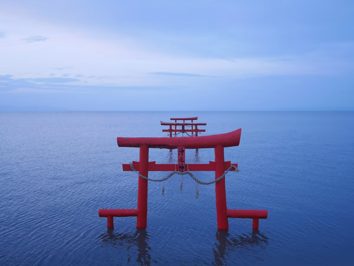 投稿写真：022大魚神社の海中鳥居（佐賀）