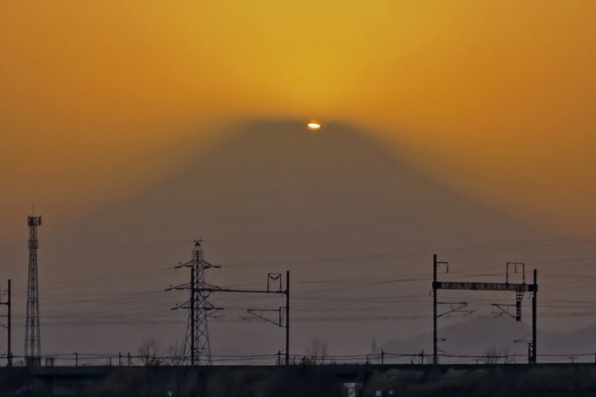 投稿写真：ダイヤモンド富士最後の輝き