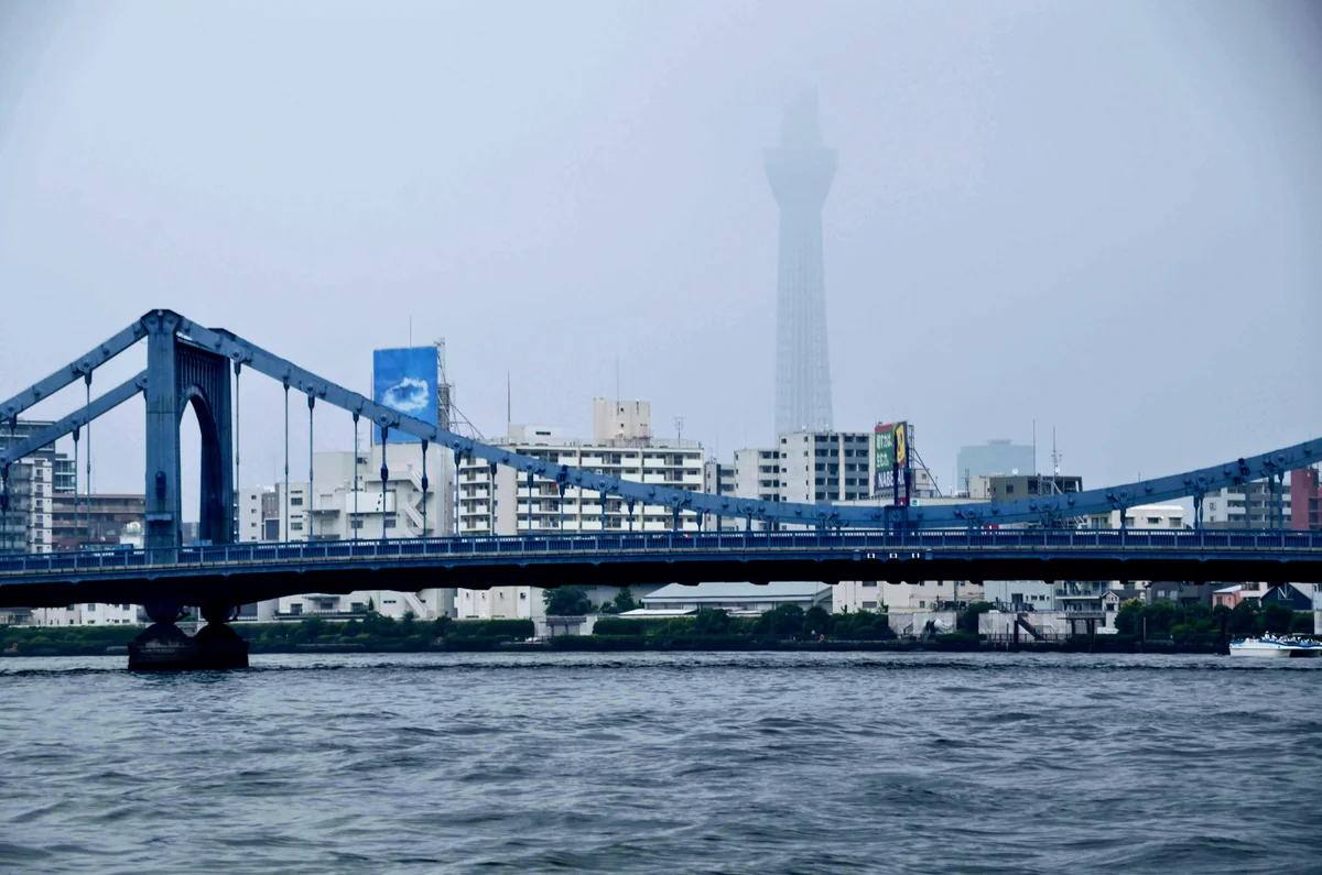 投稿写真：清洲橋とおぼろなスカイツリー