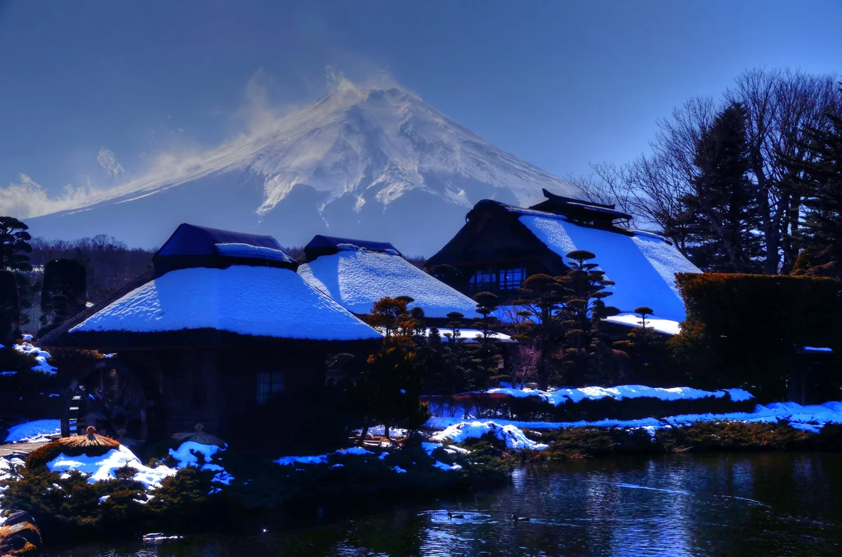 投稿写真：冬の忍野村