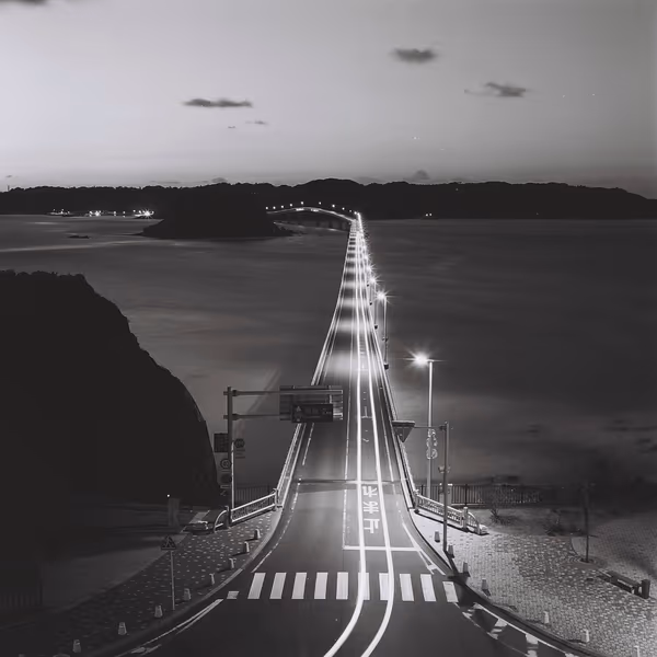 投稿：角島大橋夜景