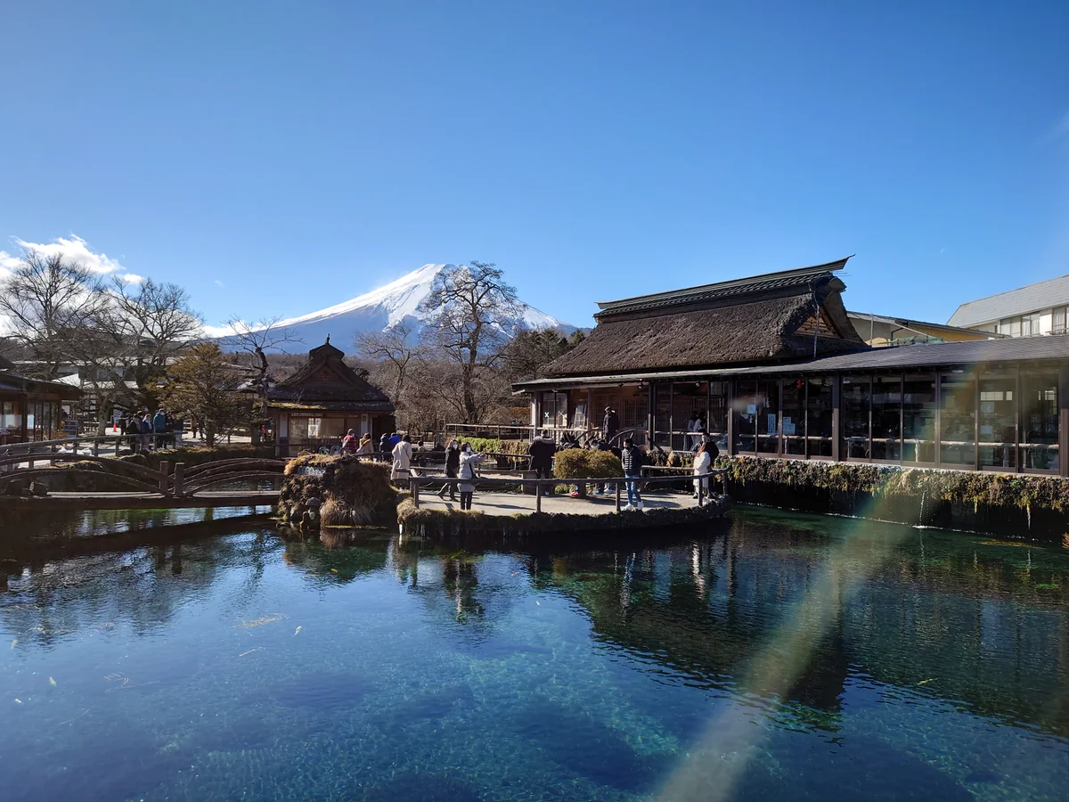 投稿写真：忍野八海　冬空の富士