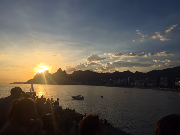 投稿：イパネマビーチの夕日