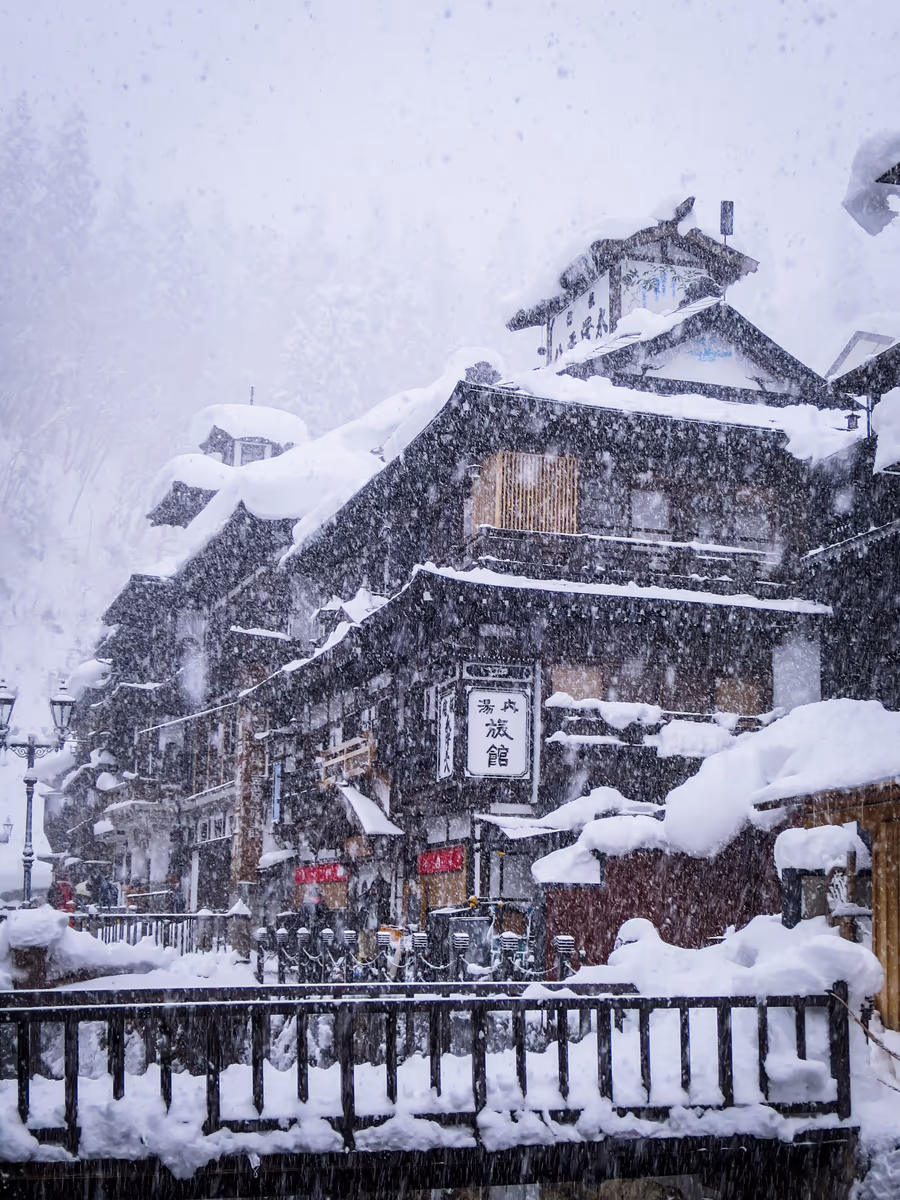 投稿写真：雪の銀山温泉
