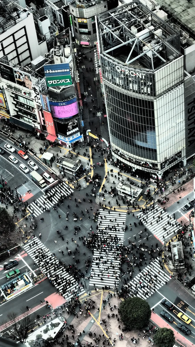 投稿写真：渋谷駅前スクランブル交差点