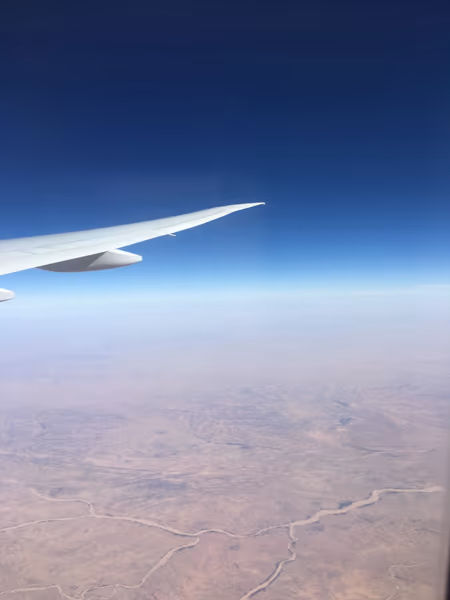 投稿：帰りの飛行機から