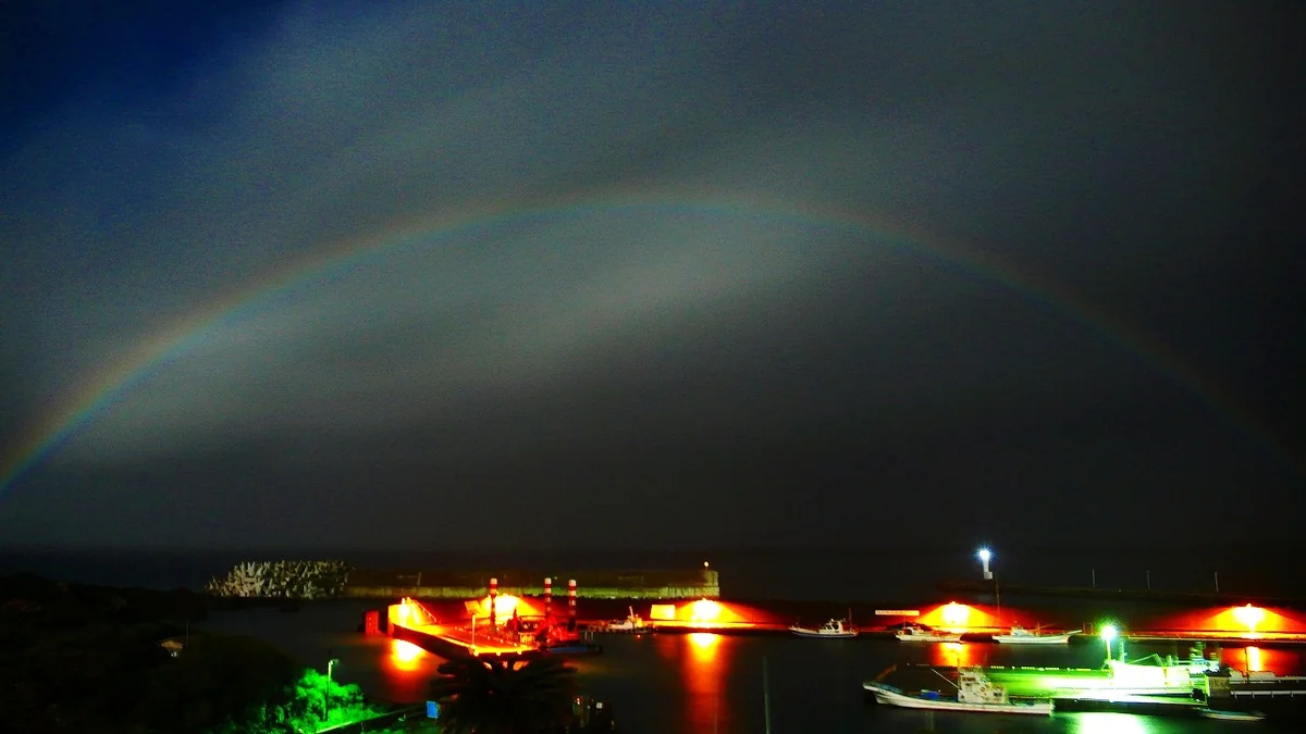 投稿写真：夜の虹