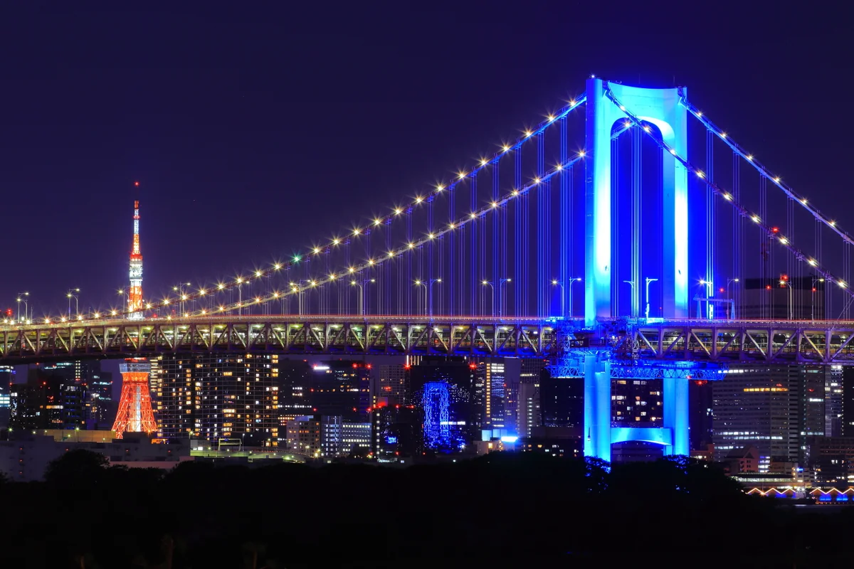 投稿写真：東京タワーとレインボーブリッジ