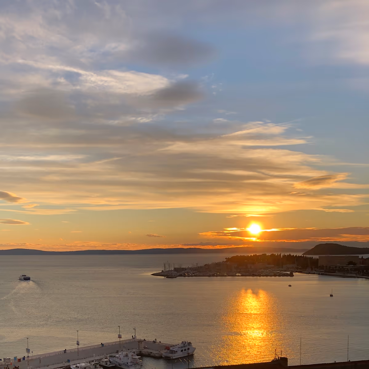 投稿写真：アドリア海の夕陽