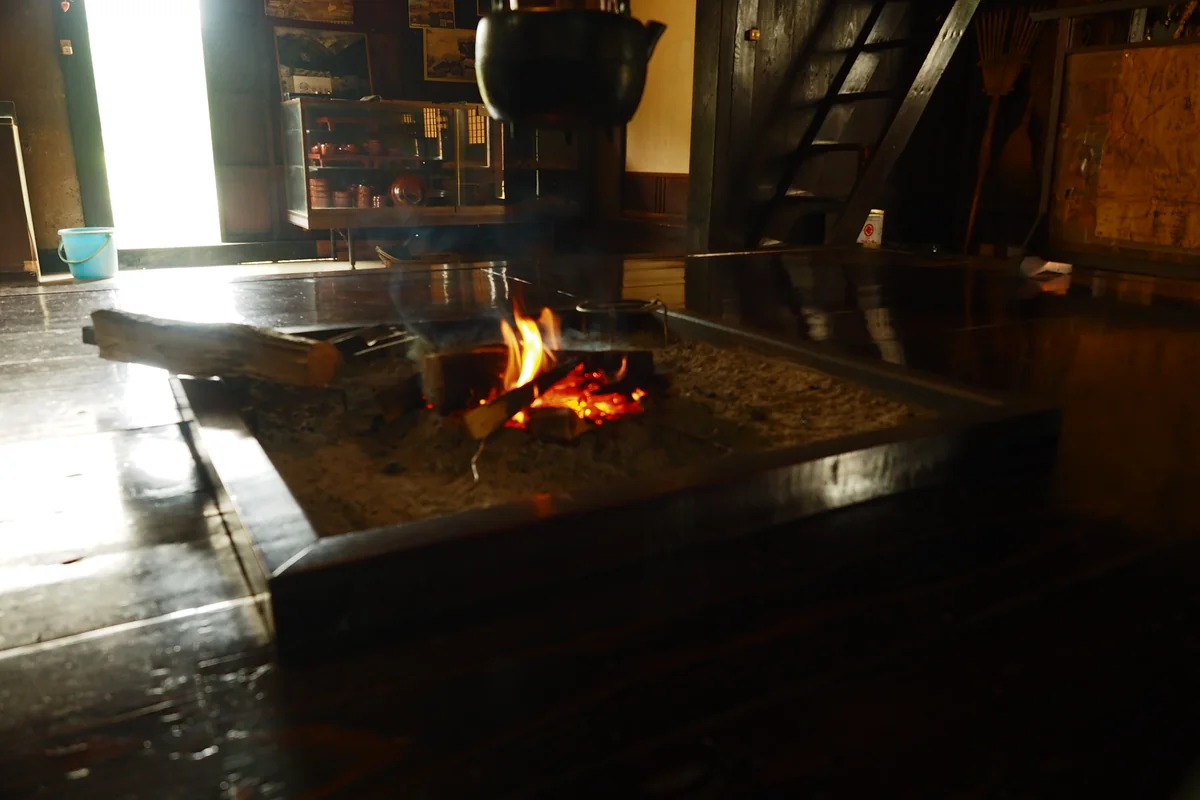 投稿写真：囲炉裏の火