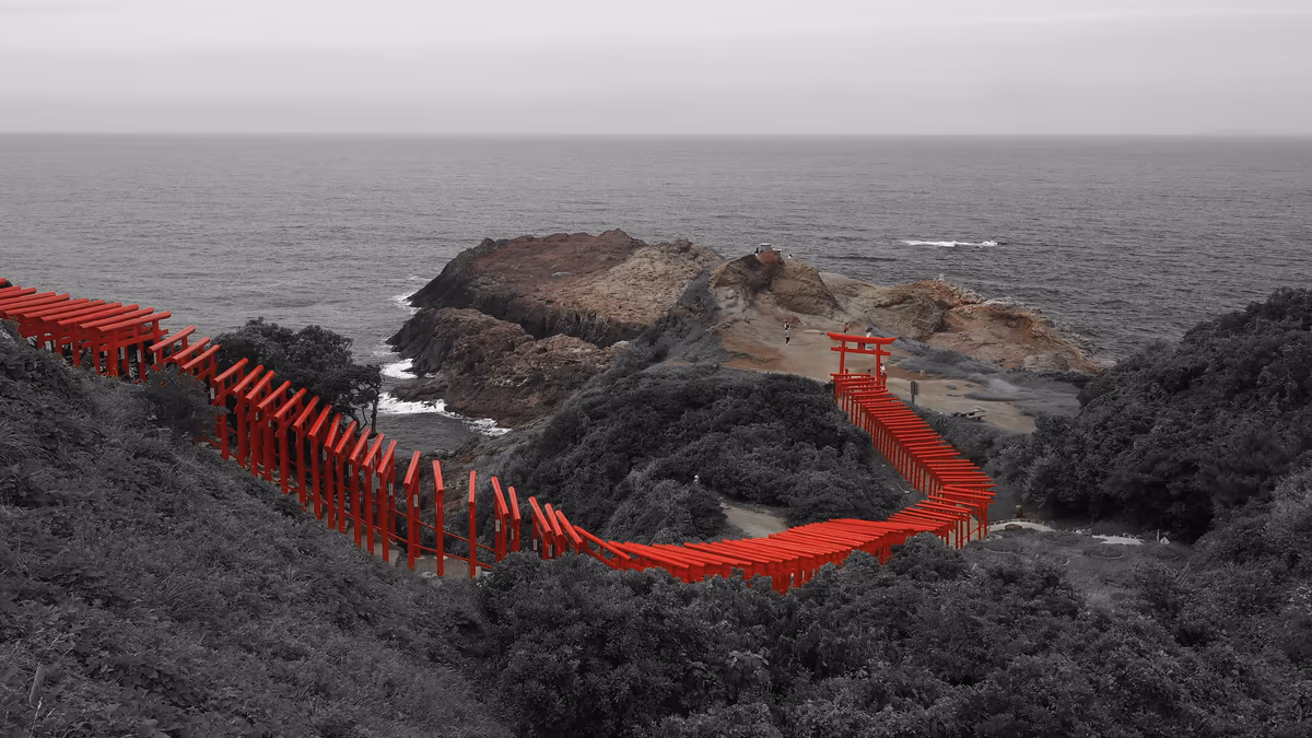 投稿写真：海辺の鳥居