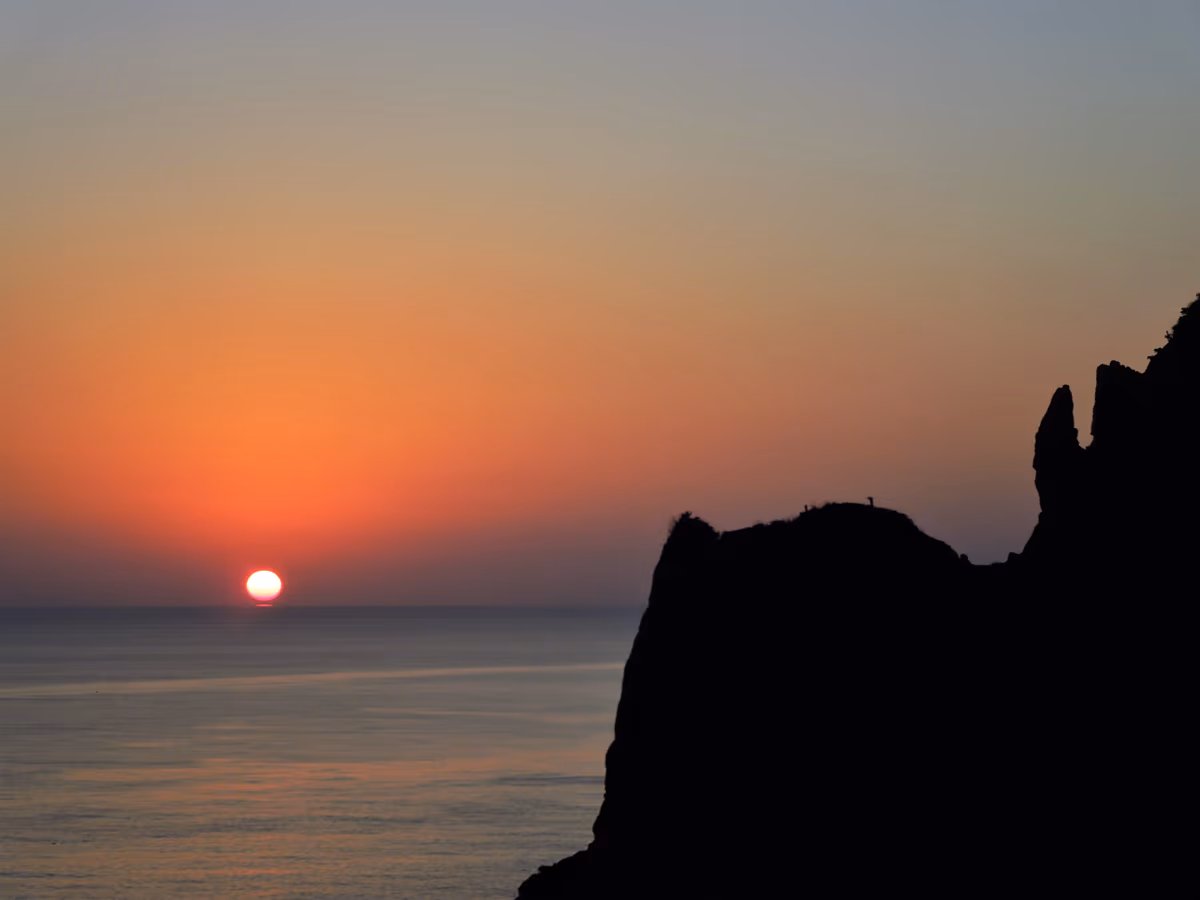 投稿写真：鳥の口からの夕日