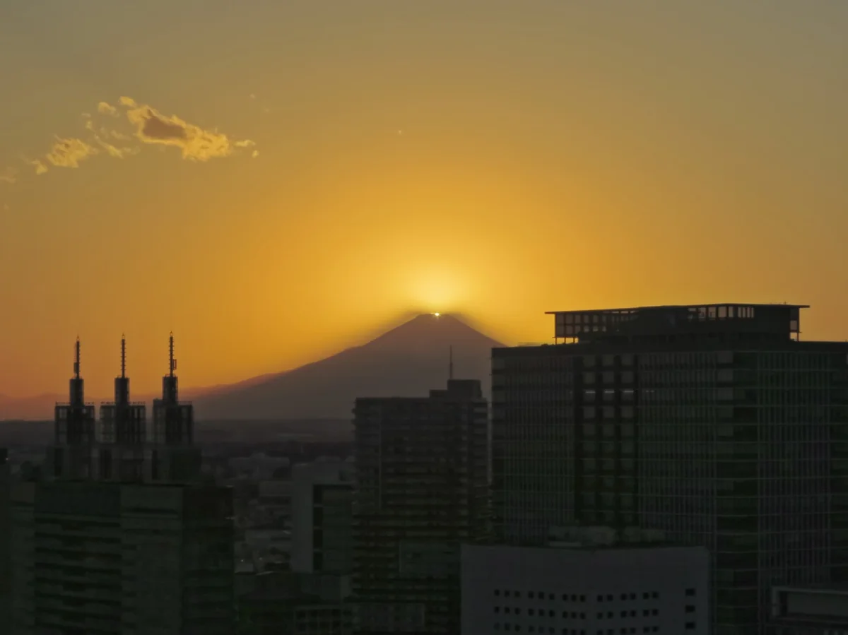 投稿写真：ダイヤモンド富士最後の輝き