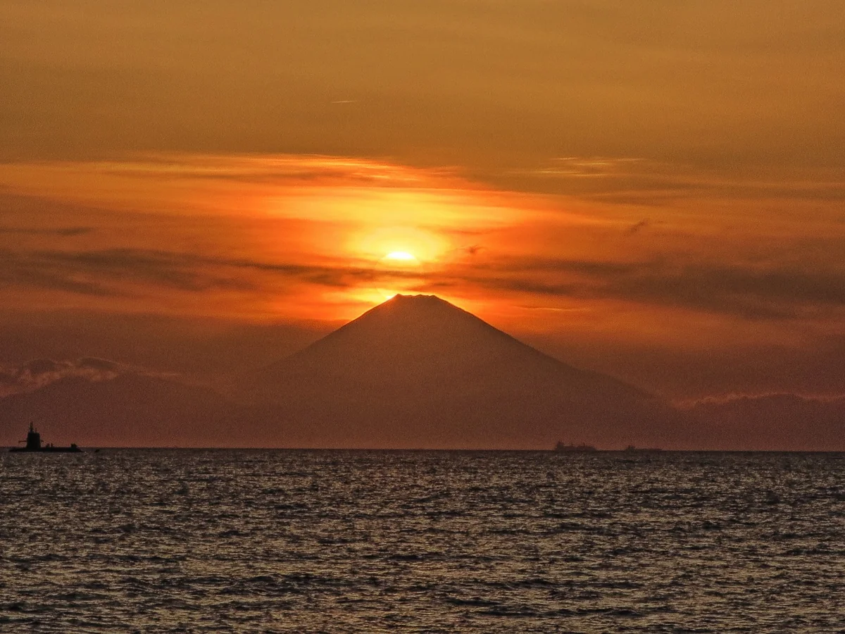 投稿写真：微妙なダイヤモンド富士