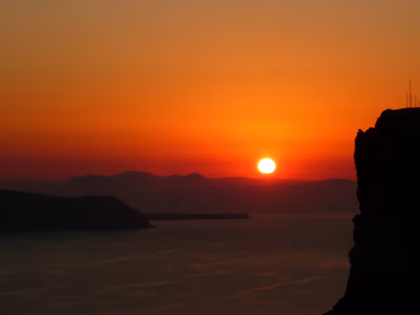 投稿：エーゲ海に沈む夕日