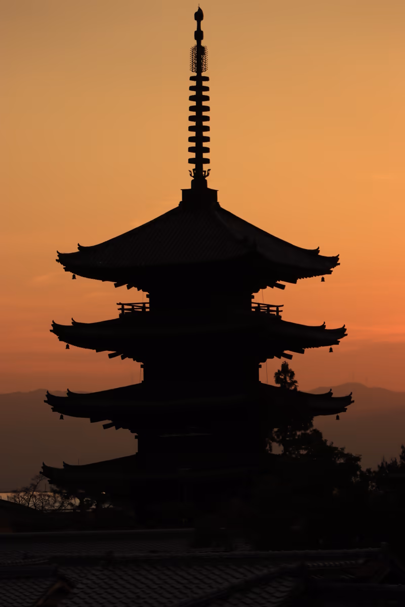 投稿写真：法観寺八坂の塔の夕景