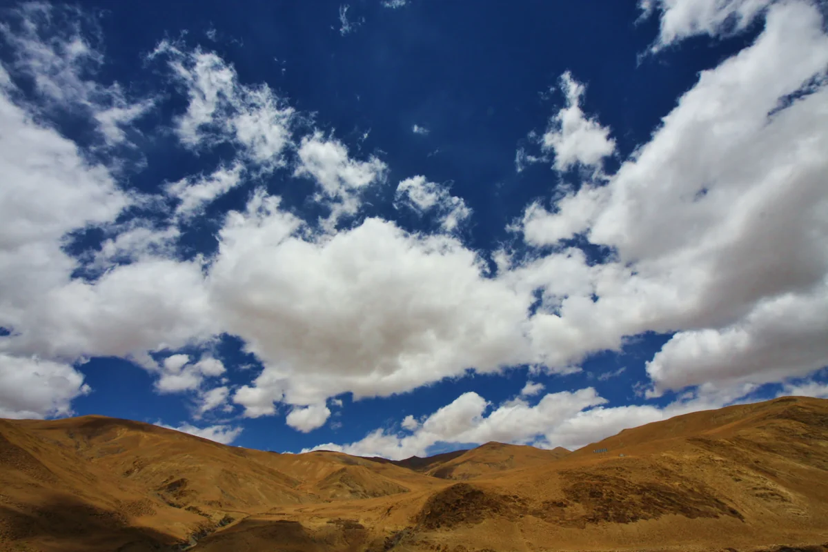 投稿写真：標高5000メートルから見上げる空。