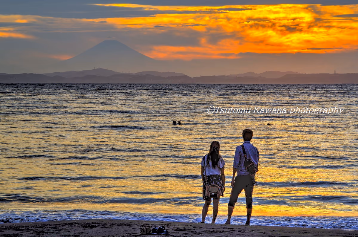 投稿写真：晩夏の渚に愛を誓う～♬（かな？）