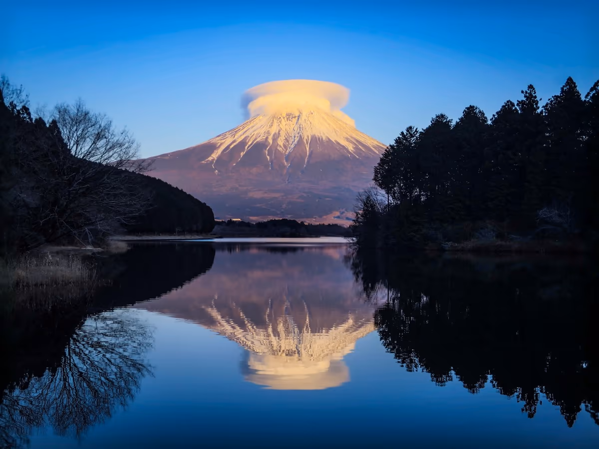投稿写真：笠雲富士のリフレクション