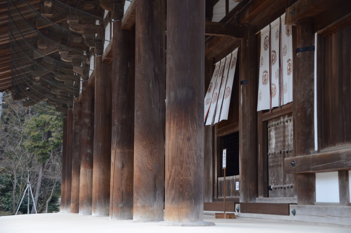 投稿写真：唐招提寺金堂柱