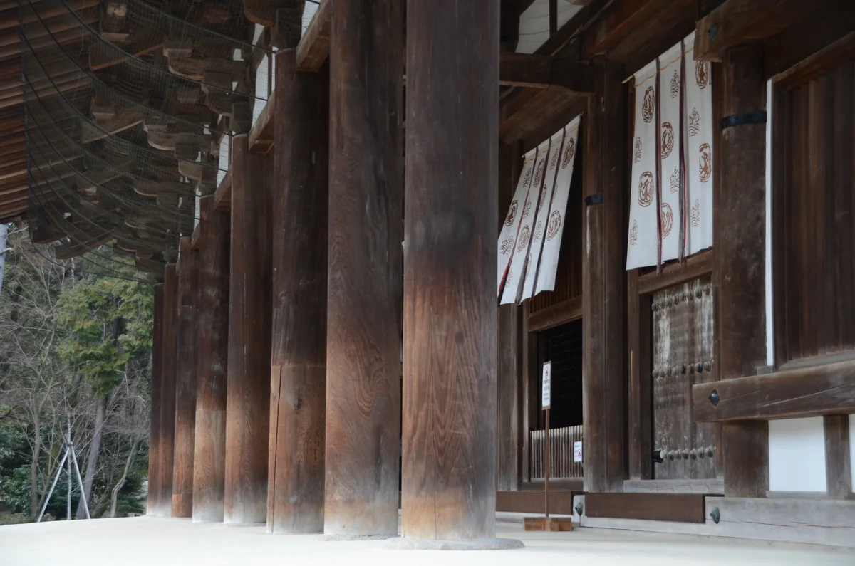 投稿写真：唐招提寺金堂柱