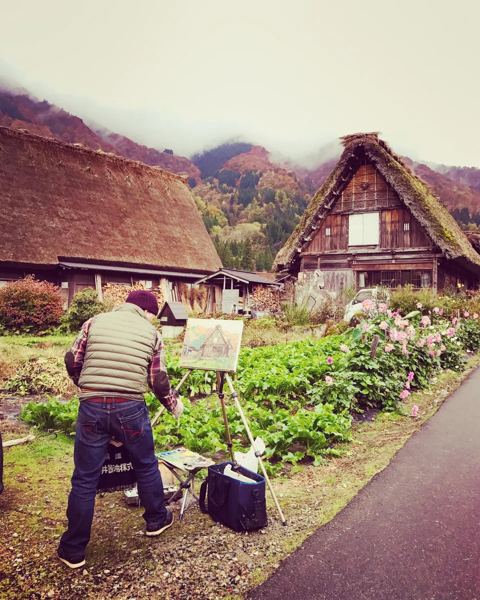 投稿写真：古民家と絵師