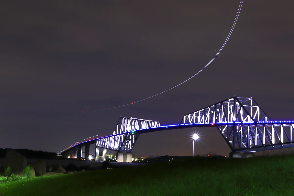 投稿写真：北に向かう航空機