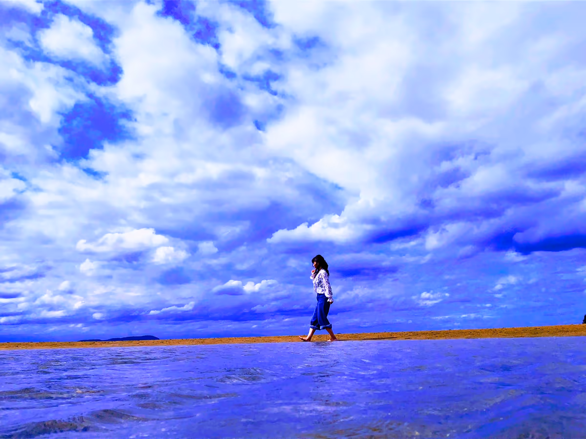 投稿写真：曇りの父母が浜
