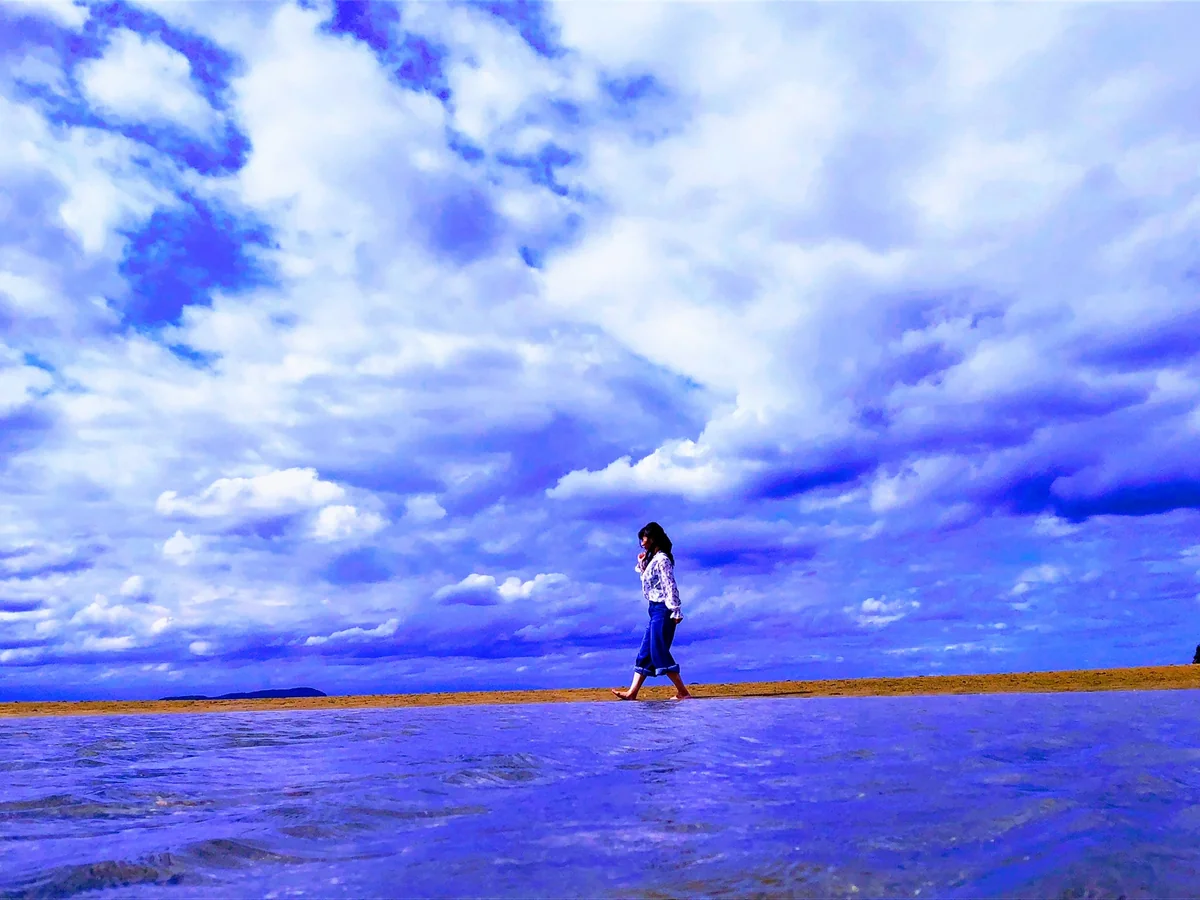 投稿写真：曇りの父母が浜