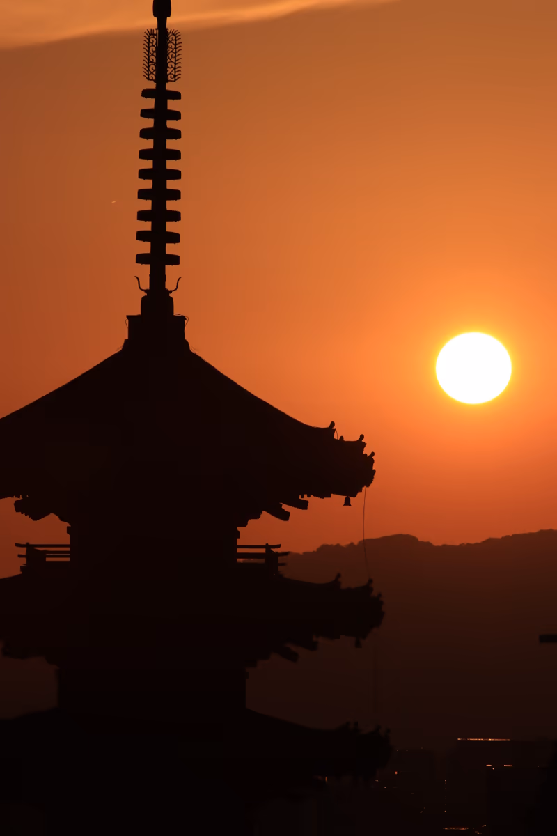 投稿写真：法観寺（八坂の塔）の夕日