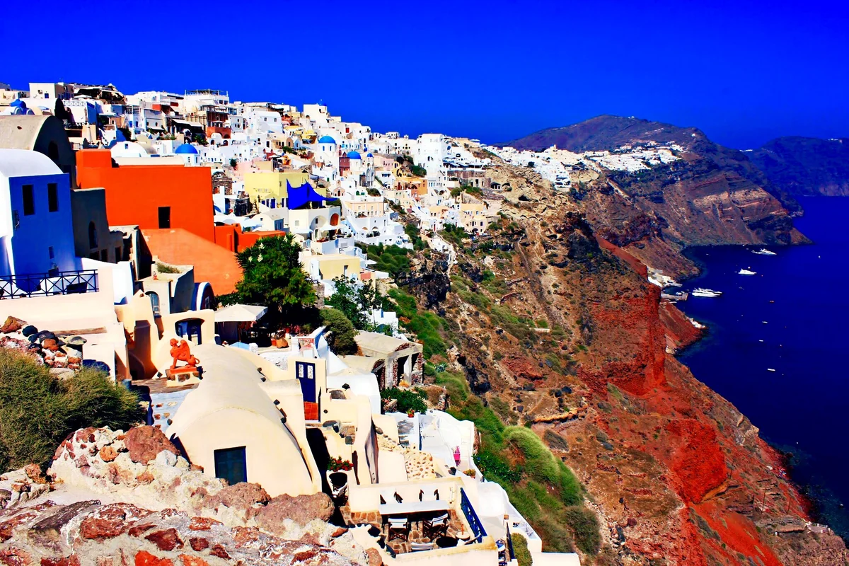 投稿写真：サントリーニ島 イアの景色