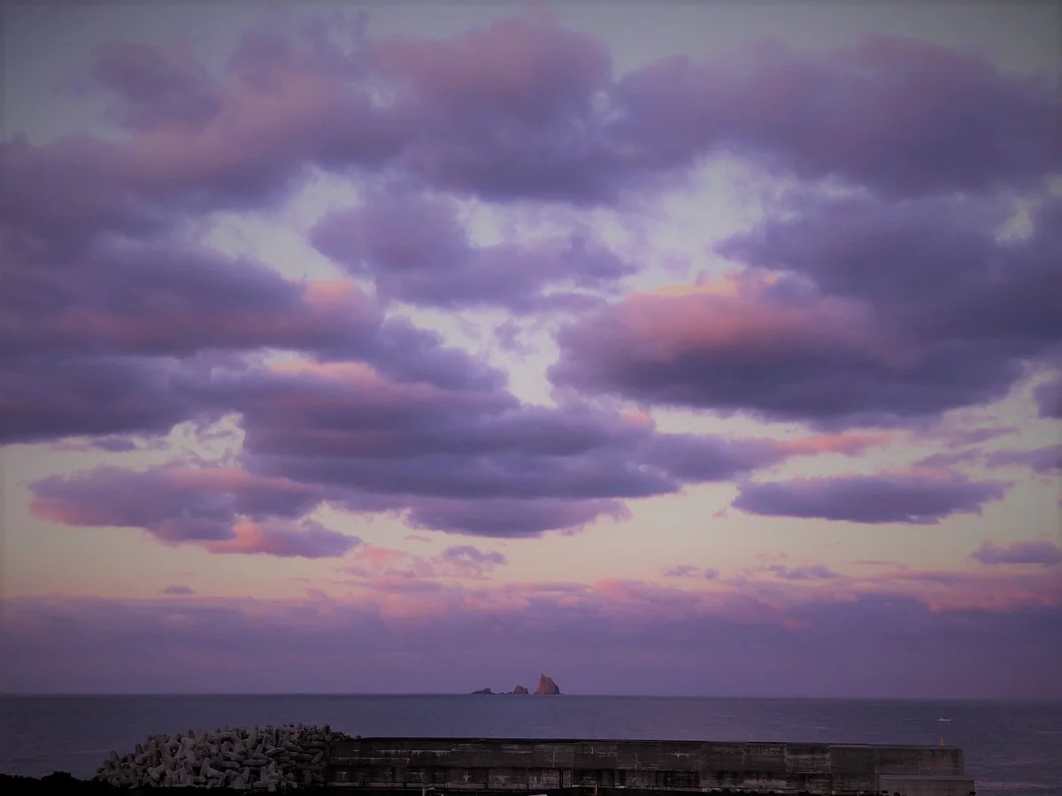 投稿写真：桃色に染まる三本岳