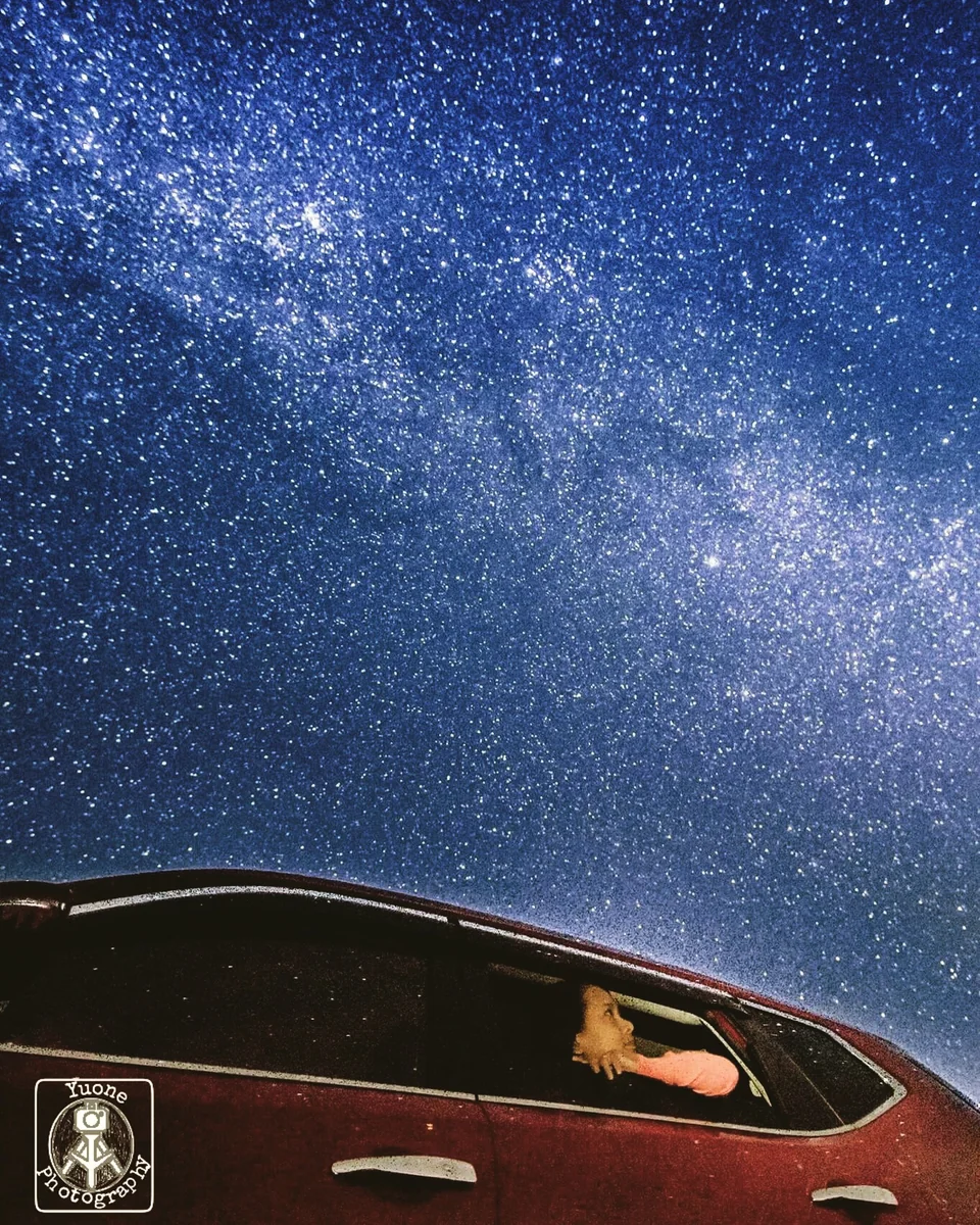 投稿写真：エクストレイルと星空