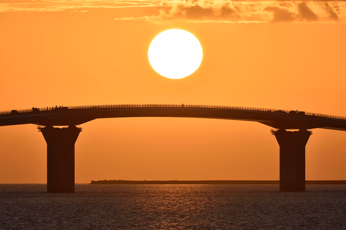 投稿写真：伊良部に沈む夕日