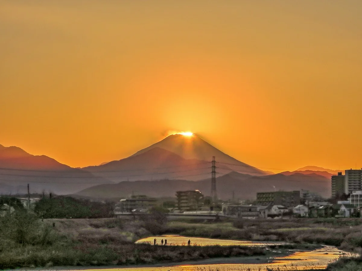 投稿写真：ダイヤモンド富士最後の輝き