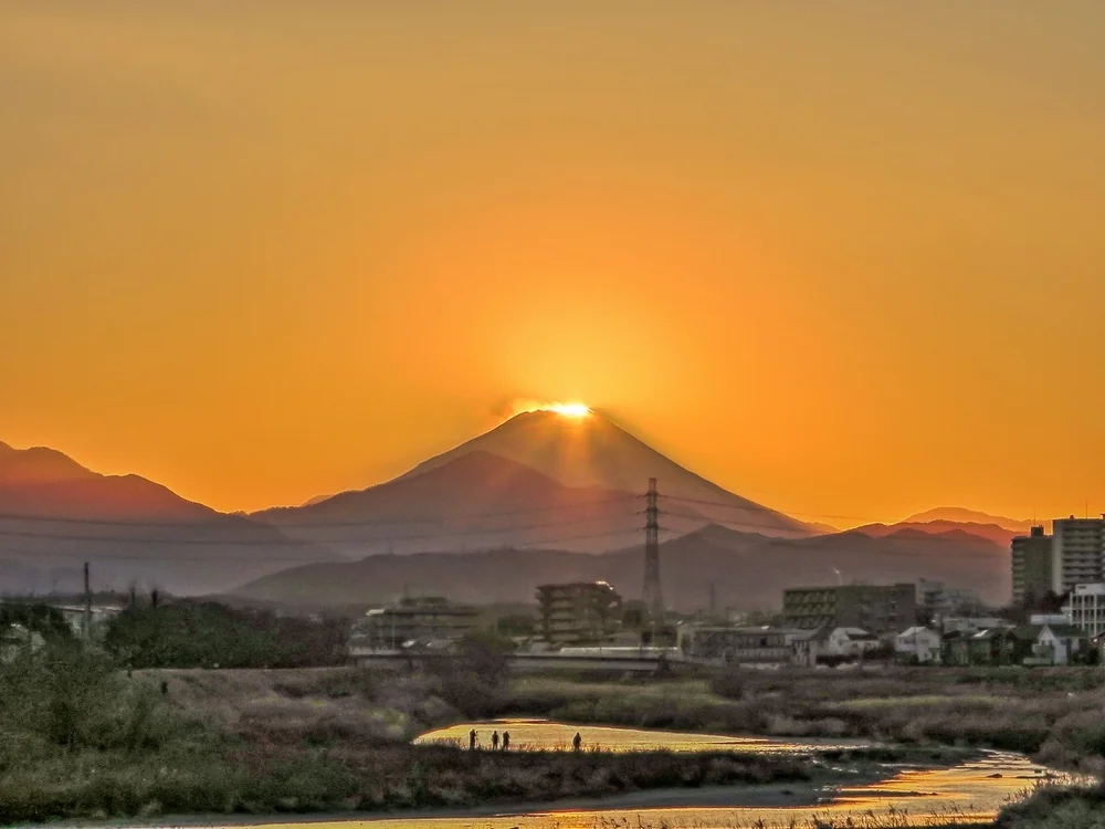 投稿写真：ダイヤモンド富士最後の輝き