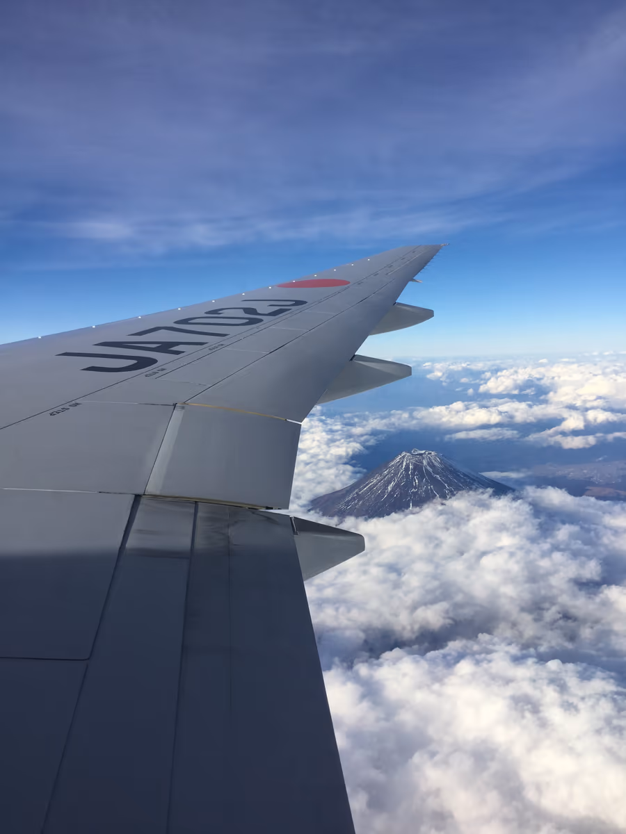 投稿写真：機内から