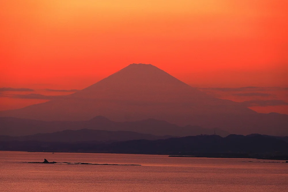 投稿写真：烏帽子岩夕暮れ