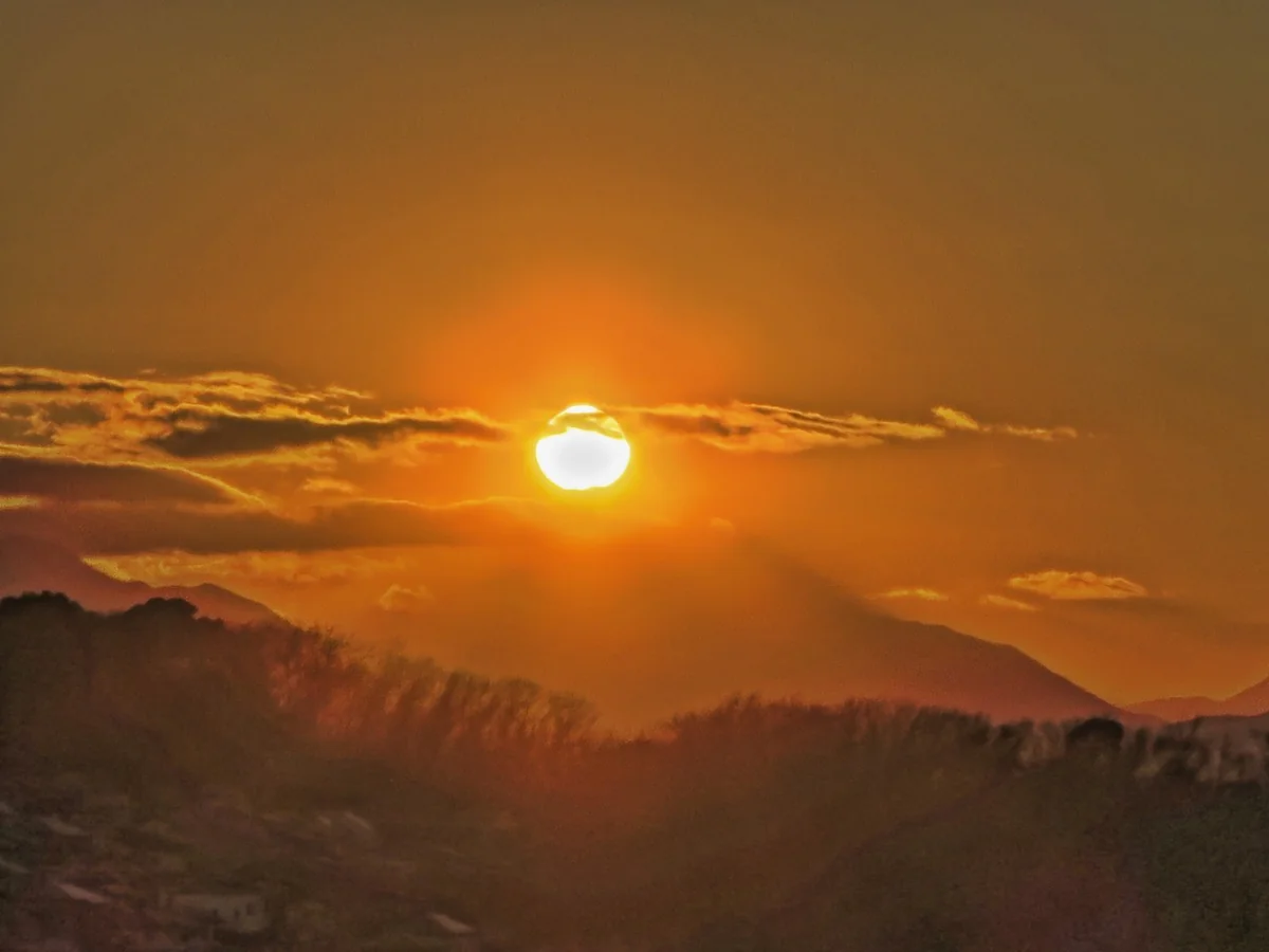 投稿写真：ダイヤモンド富士の始まり