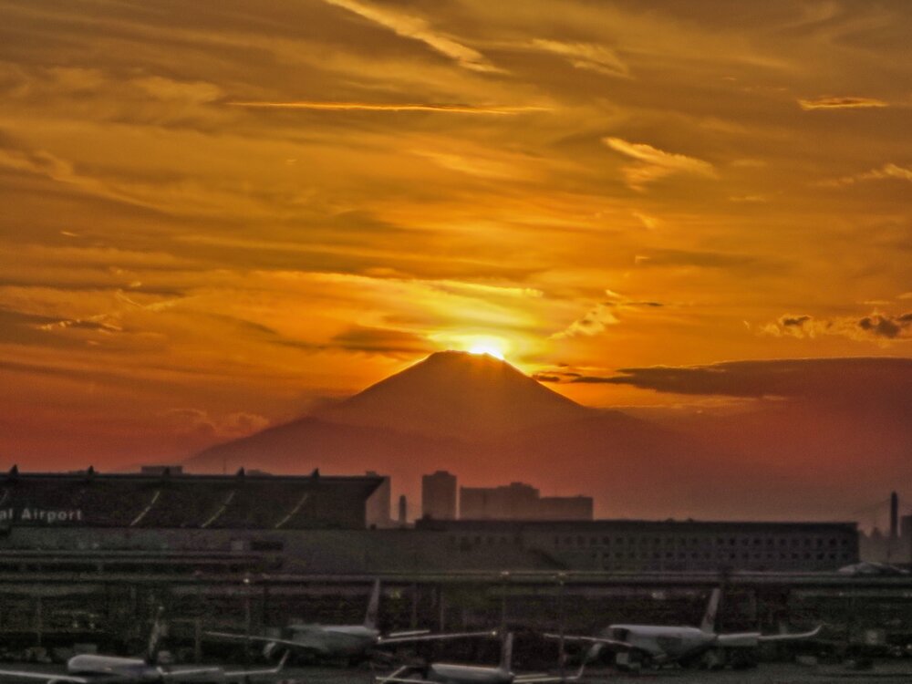 投稿写真：ダイヤモンド富士最後の輝き