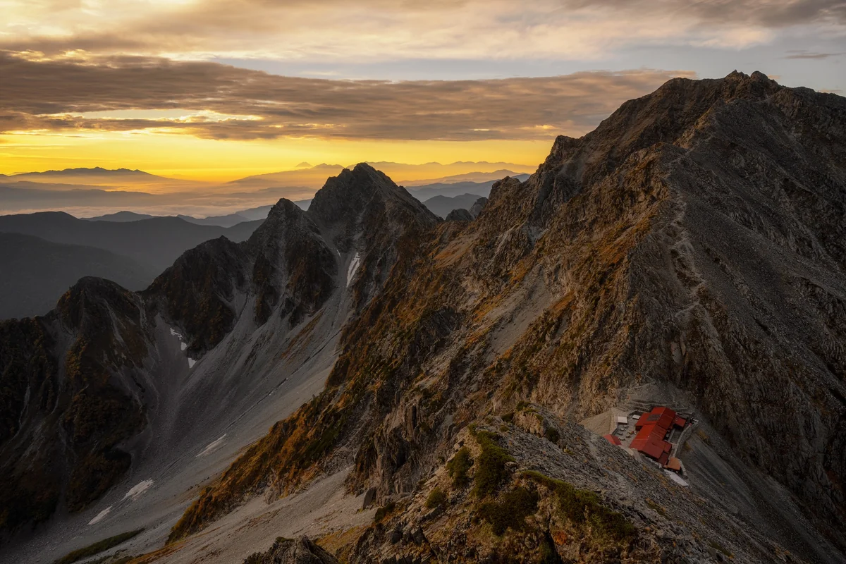 投稿写真：穂高陽を浴びて