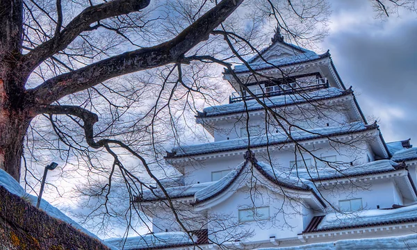 投稿：冬の会津若松城