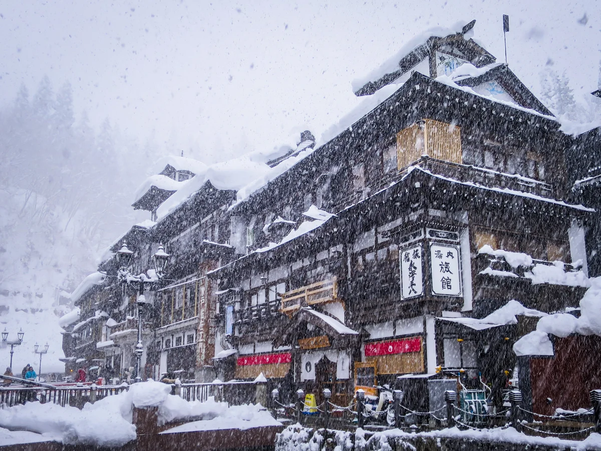 投稿写真：雪の銀山温泉
