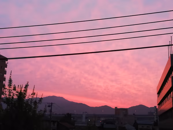 投稿：見たことない朝焼け