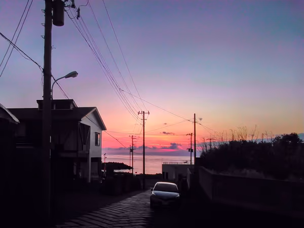 投稿：伊豆大島の夕焼け