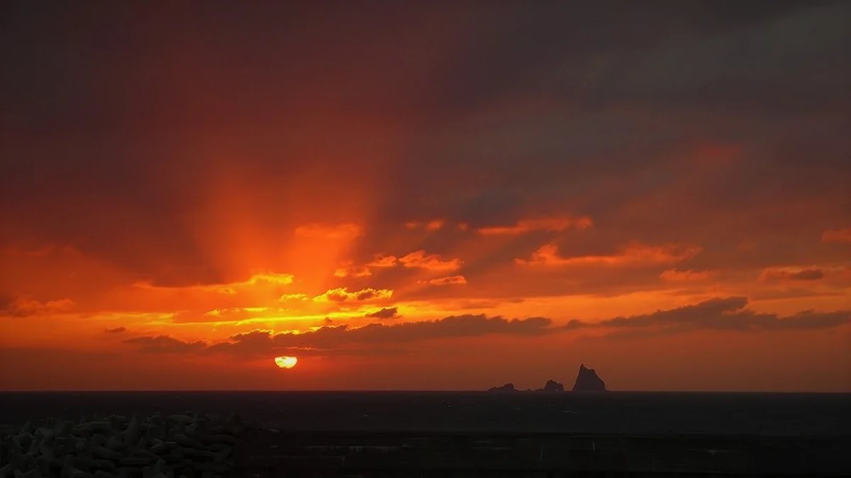 投稿写真：雲の下から太陽